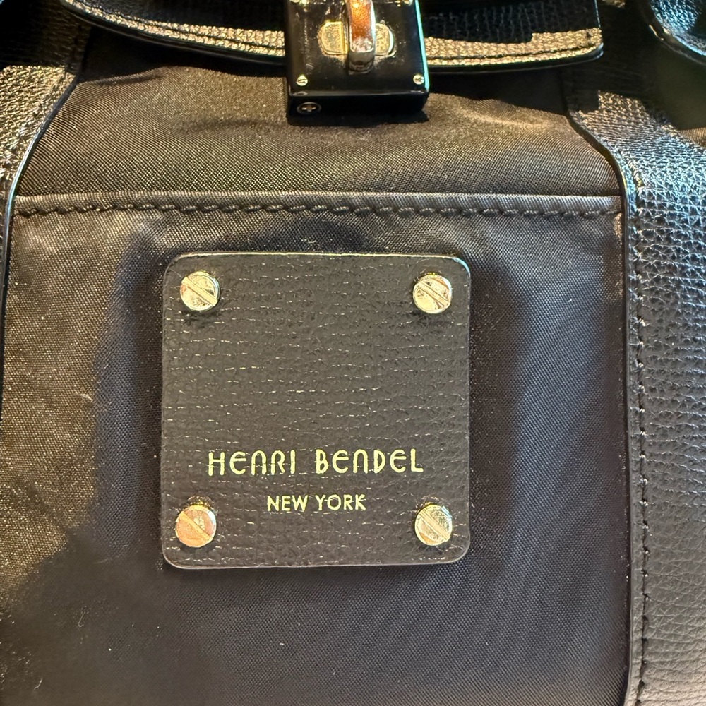 Henri Bendel Black Jetsetter Convertible Backpack - Picture 2 of 16